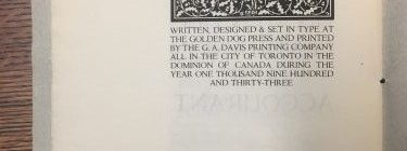 Printers Device with Dog image and motto un temps viendra