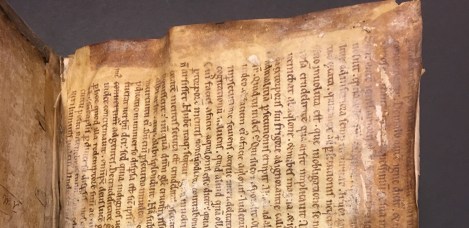 Cropped image of manuscript waste