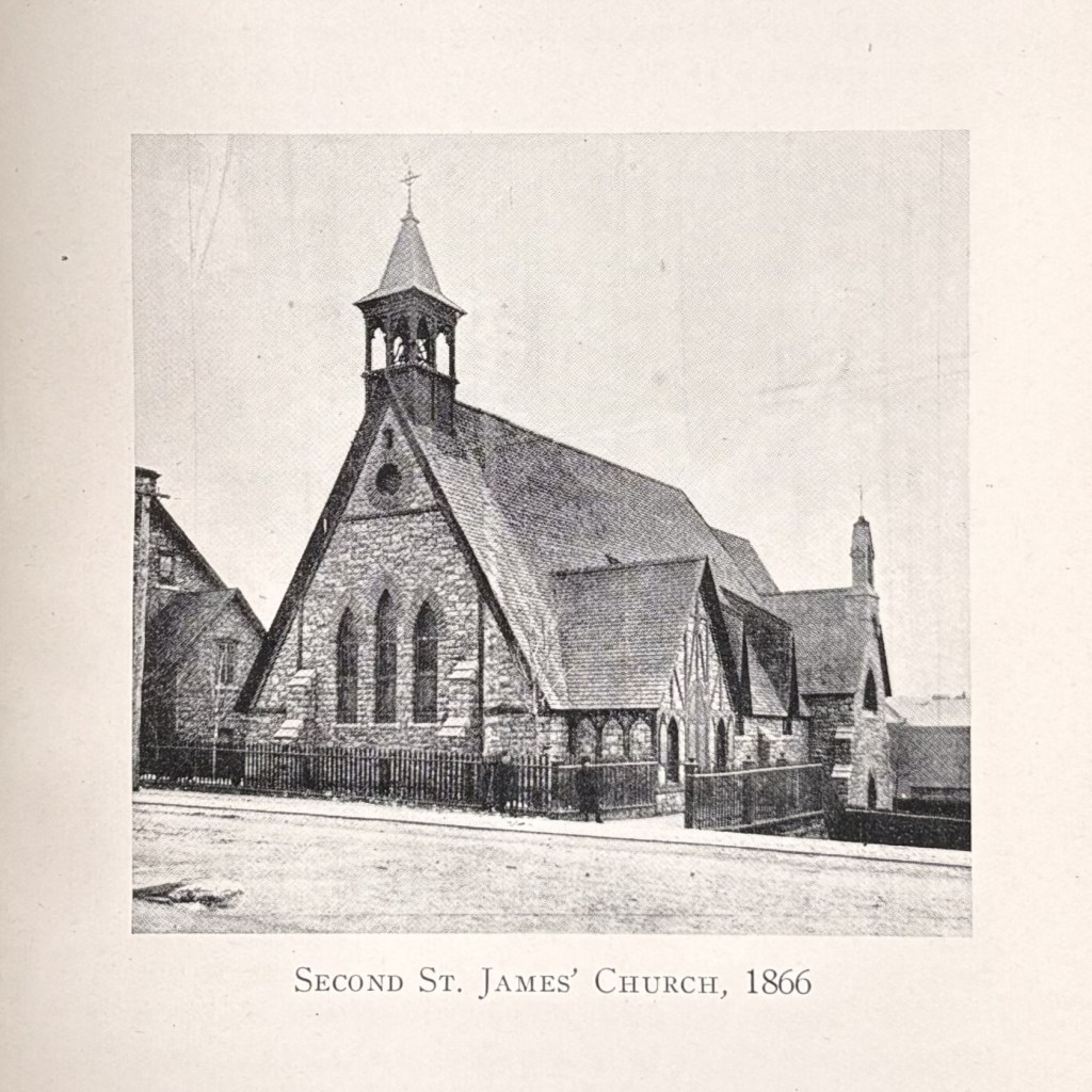 Archival plate of St. James Church found in Canadian Anglican parish histories.